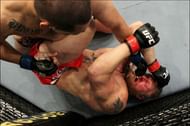 Lesnar getting pounded!